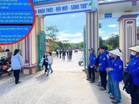 Vụ nghi vấn tiêu cực tại điểm thi ở Quảng Trị: Hiệu trưởng thông tin về lực học của con trai