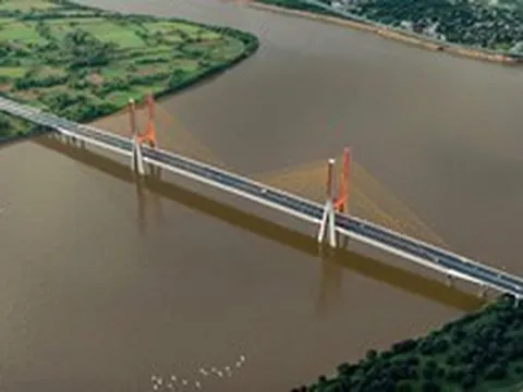 Sau gần một năm khởi công, cây cầu hơn 11.800 tỷ đồng vượt sông Hồng, kết nối Hà Nội đến Hưng Yên có tiến độ ra sao?