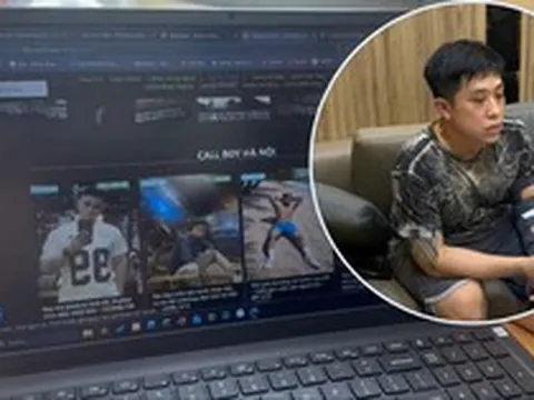 Triệt phá đường dây mại dâm đồng tính nam núp bóng "người mẫu" ở Hà Nội: Quản lý 180 người, hoạt động qua 6 website