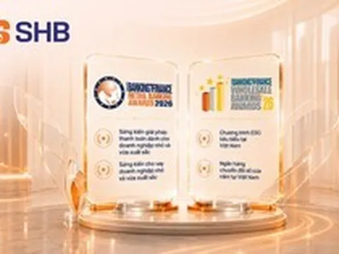 SHB nhận 4 giải thưởng lớn tại Asian Banking & Finance Awards 2026