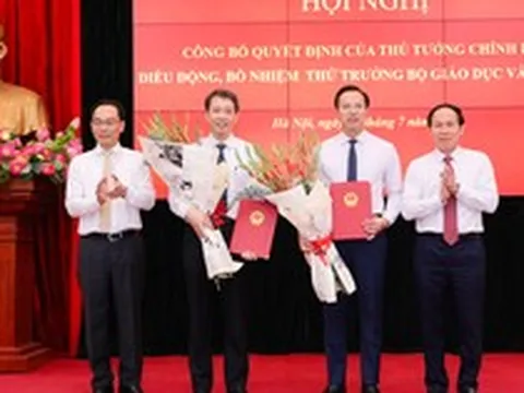 Công bố quyết định điều động, bổ nhiệm 2 Thứ trưởng