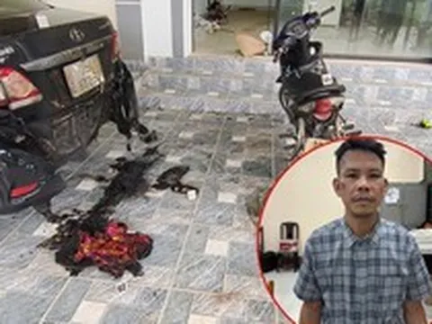 Bắt Nguyễn Văn Lực - kẻ mang xăng đốt xe ô tô nhà hàng xóm