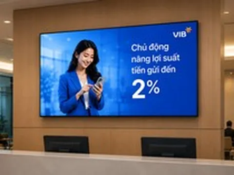 VIB Up: Tặng đến 2%/năm lãi suất cho tiền gửi theo tháng cùng loạt đặc quyền thành viên