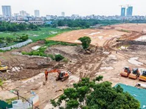 Cận cảnh khu vực xây depot rộng hơn 11 ha của tuyến metro gần 36.000 tỷ đồng ở Hà Nội