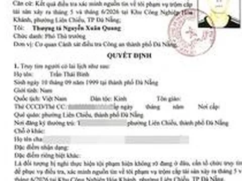Công an truy tìm 2 người tên Lê Văn Cảnh SN 2002 và Trần Thái Bình SN 1999