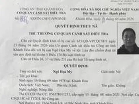 Quyết định truy nã Ngô Họa My SN 1978