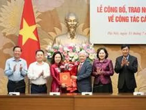 Bổ nhiệm Trợ lý Phó Chủ tịch Quốc hội; kiện toàn nhân sự Đảng bộ Ủy ban Quốc phòng, An ninh và Đối ngoại