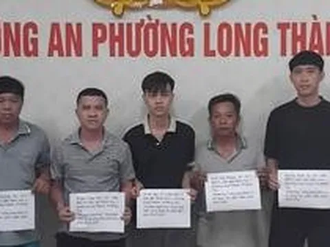 Điều tra giao dịch số tiền 97,8 triệu đồng, công an tạm giữ Bùi Đình Khánh SN 1973 và 4 đối tượng