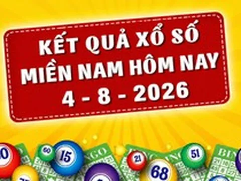 XSMN 4/8 - Kết quả XSMN hôm nay thứ Ba ngày 4/8/2026