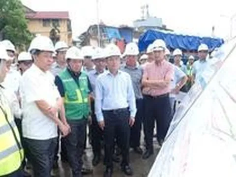 Phó Bí thư Thường trực Thành ủy Hà Nội Nguyễn Trọng Đông kiểm tra, đôn đốc tiến độ các dự án trọng điểm