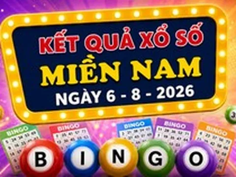 XSMN 6/8 - Kết quả XSMN hôm nay thứ Năm ngày 6/8/2026