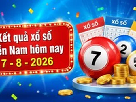 XSMN 7/8 - Kết quả xổ số miền Nam hôm nay thứ Sáu ngày 7/8/2026