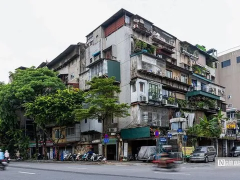Bên trong chung cư ở phố cổ Hà Nội dự kiến được cảo tạo thành cao ốc 21 tầng