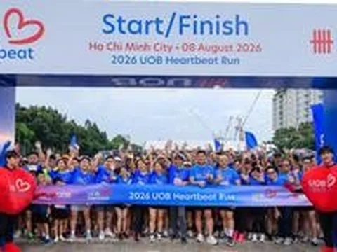 Giải chạy bộ UOB Heartbeat Run 2026 gây quỹ hơn 950 triệu đồng nhằm mở rộng cơ hội học tập số cho trẻ em có hoàn cảnh khó khăn
