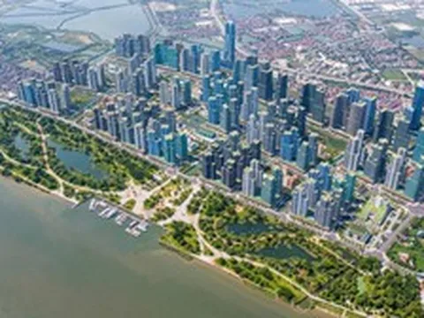 Liên danh Đại Quang Minh - THACO - Hòa Phát - Tập đoàn Tương Lai Sông Hồng khởi công siêu dự án 170 ha theo mô hình "đô thị bọt biển", "ốc đảo ven sông Hồng ngay tại phường Lĩnh Nam
