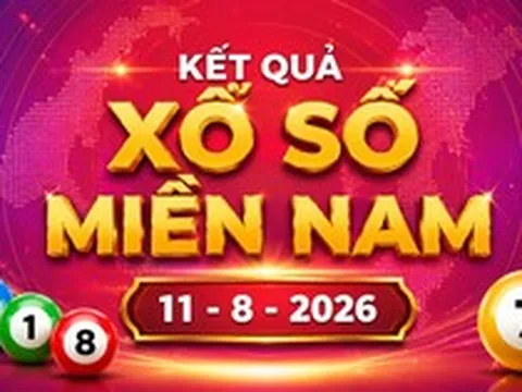 XSMN 11/8 - Kết quả xổ số miền Nam hôm nay thứ Ba ngày 11/8/2026