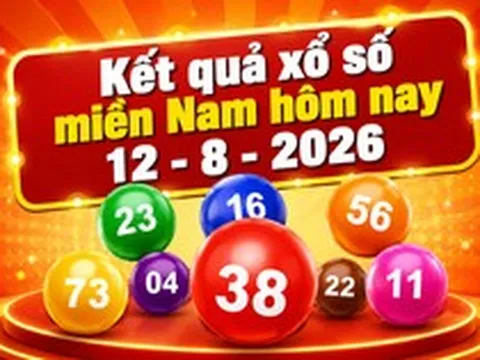 XSMN 12/8 - Xổ số miền Nam hôm nay thứ Tư ngày 12/8/2026