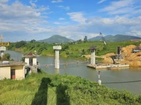 Toàn cảnh dự án cầu Bình Thành bắc qua thượng nguồn sông Hương