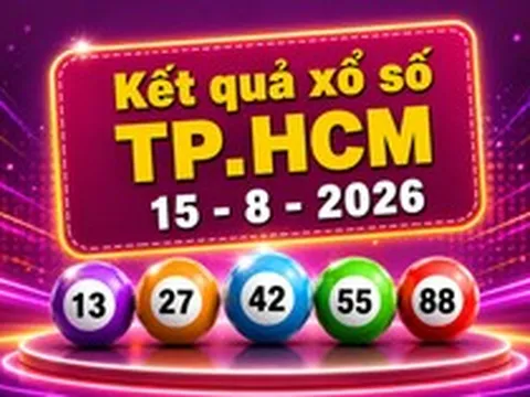 XSHCM 15/8 - Kết quả xổ số TP.HCM hôm nay 15/8/2026
