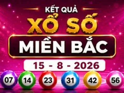 XSMB 15/8 - Kết quả XSMB hôm nay thứ Bảy ngày 15/8/2026
