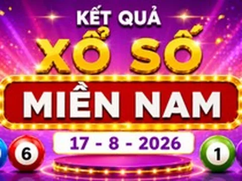 XSMN 17/8 - Kết quả xổ số miền Nam hôm nay 17/8/2026