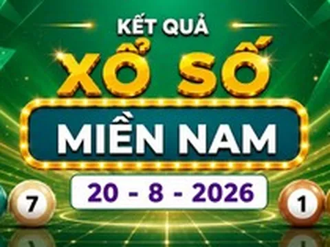 XSMN 20/8 - Kết quả XSMN hôm nay thứ Năm ngày 20/8/2026