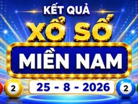 XSMN 25/8 - Kết quả XSMN hôm nay ngày 25/8/2026