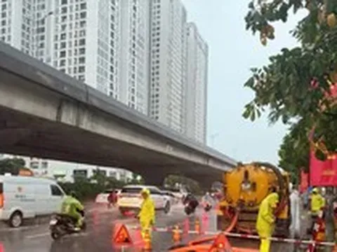 Hà Nội thông tin về các điểm úng ngập sau trận mưa lớn