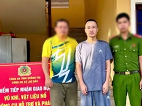 Bùi Văn Hiếu SN 1999 đã ra đầu thú sau thời gian lẩn trốn tại nhiều tỉnh, thành