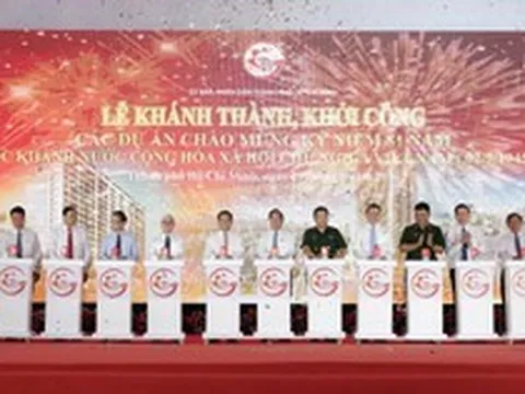 TPHCM khởi công, khánh thành 11 dự án trọng điểm chào mừng Quốc khánh 2/9