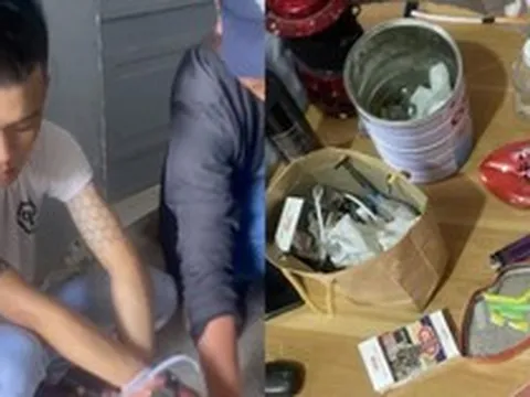 Công an khám xét khẩn cấp nơi ở của nam thanh niên SN 2001