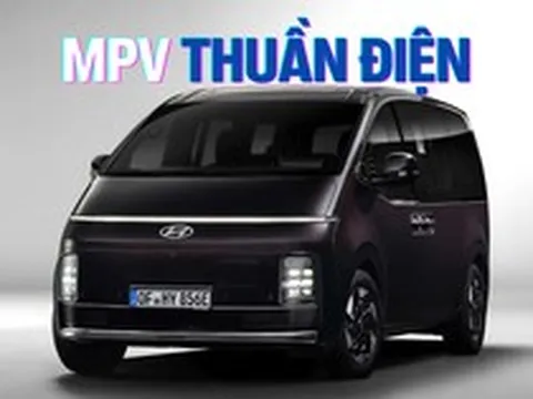 Hyundai Staria thuần điện ra mắt: Dài hơn 5,2 m, trang bị 9 chỗ ngồi, sạc đầy đi gần 450 km