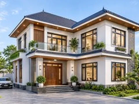 Xây nhà mái Nhật 2 tầng chữ L 90m² bao nhiêu tiền?