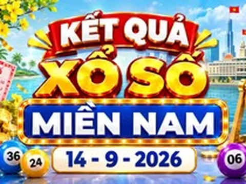 XSMN 14/9 - Kết quả XSMN ngày 14/9/2026 - Xổ số miền Nam ngày 14 tháng 9
