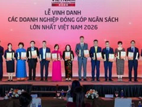Lễ Vinh danh Doanh nghiệp nộp ngân sách lớn nhất 2025: Hàng chục đại diện nộp ngân sách hàng trăm nghìn tỷ đồng góp mặt