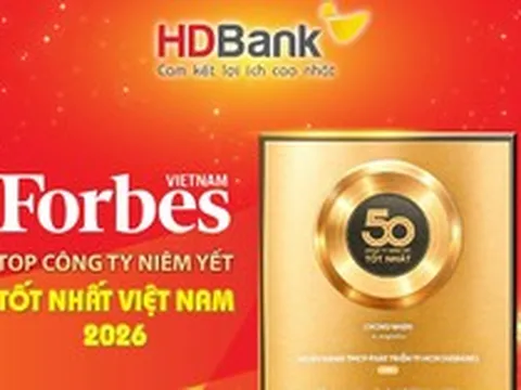 HDBank tiếp tục vào Top 50 Forbes Việt Nam trong bước chuyển lớn của thị trường vốn