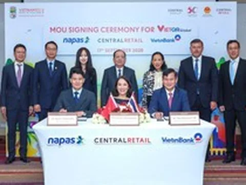 Lễ ký kết Biên bản ghi nhớ giữa NAPAS, VietinBank và Central Retail Corporation tại Thái Lan