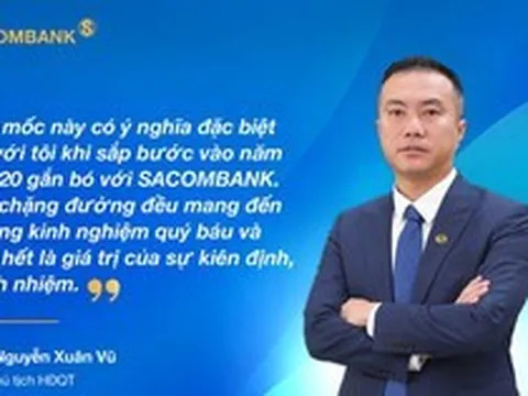 Ông Nguyễn Xuân Vũ: Hành trình từ Phó Tổng giám đốc tuổi 32 đến Phó Chủ tịch HĐQT SACOMBANK